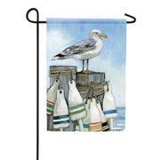 Magnet Works Garden Flag - Perched Seagull