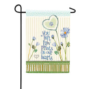 Magnet Works Garden Flag - You Left Paw Prints