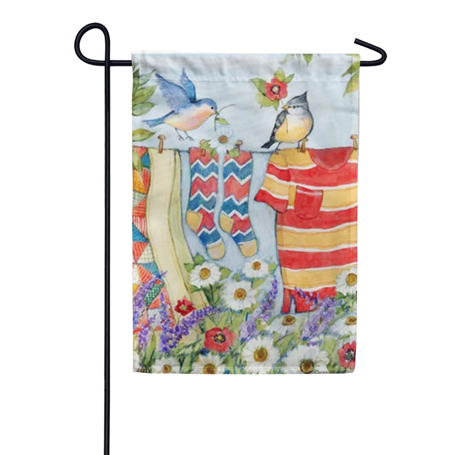 Magnet Works Out to Dry Garden Flag