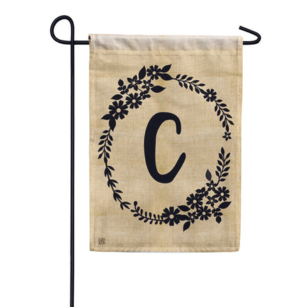 Magnet Works Rustic Monogram Garden Flag