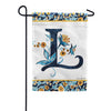 Magnet Works Indigo Elegance Monogram Garden Flag