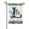 Magnet Works Indigo Elegance Monogram Garden Flag
