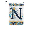 Magnet Works Indigo Elegance Monogram Garden Flag