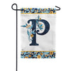 Magnet Works Indigo Elegance Monogram Garden Flag