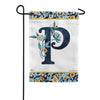 Magnet Works Indigo Elegance Monogram Garden Flag