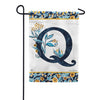 Magnet Works Indigo Elegance Monogram Garden Flag