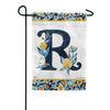 Magnet Works Indigo Elegance Monogram Garden Flag