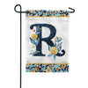 Magnet Works Indigo Elegance Monogram Garden Flag