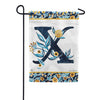 Magnet Works Indigo Elegance Monogram Garden Flag