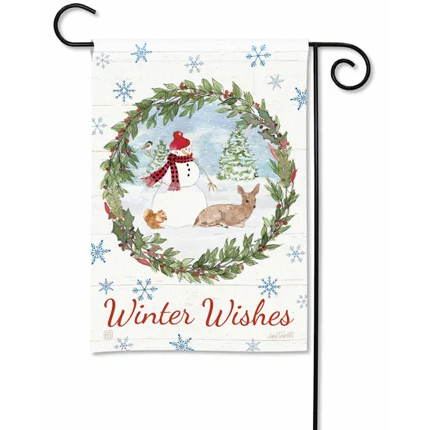 Magnet Works Holiday Vignette Garden Flag