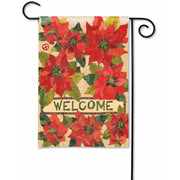 Magnet Works Painted Poinsettias Garden Flag
