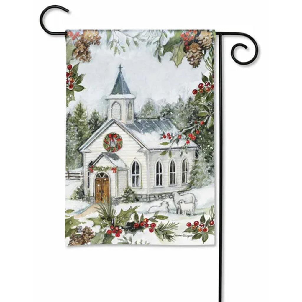 Magnet Works Christmas Service Garden Flag