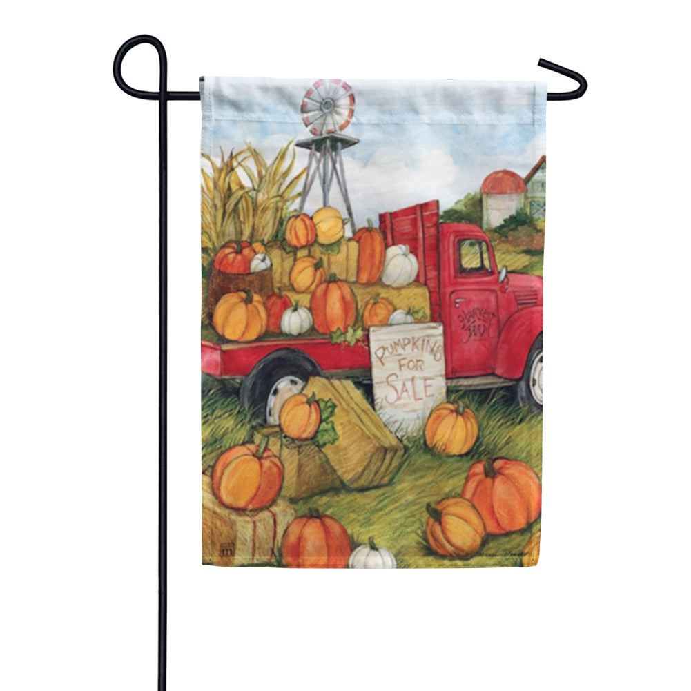 Magnet Works Pumpkins for Sale Garden Flag