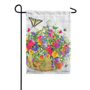 Magnet Works Flower Basket Garden Flag