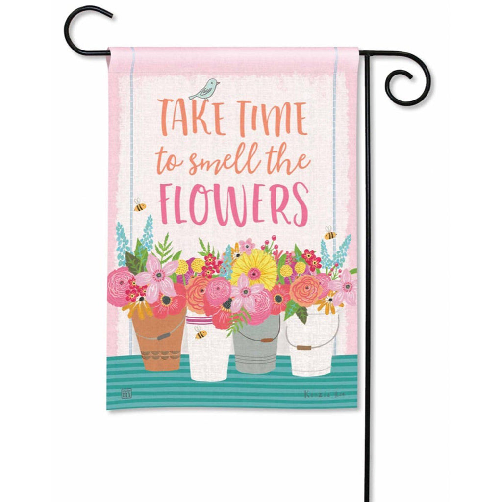 Magnet Works Smell the Flowers Garden Flag