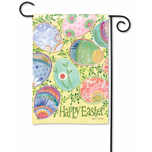 Magnet Works Painted Easter Eggs Garden Flag