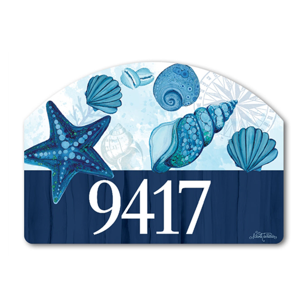 Magnet Works Blue Seashells Yard DeSign