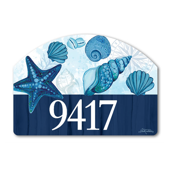 Magnet Works Blue Seashells Yard DeSign