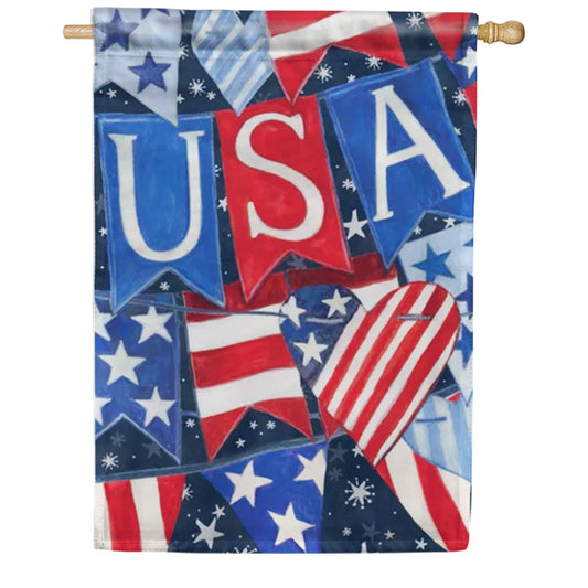Magnet Works USA Banner House Flag