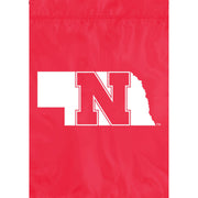 Party Animal Nebraska Cornhuskers Appliqued Garden Flag