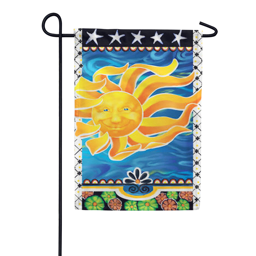 Premier Radiant Sun Illuminated Garden Flag