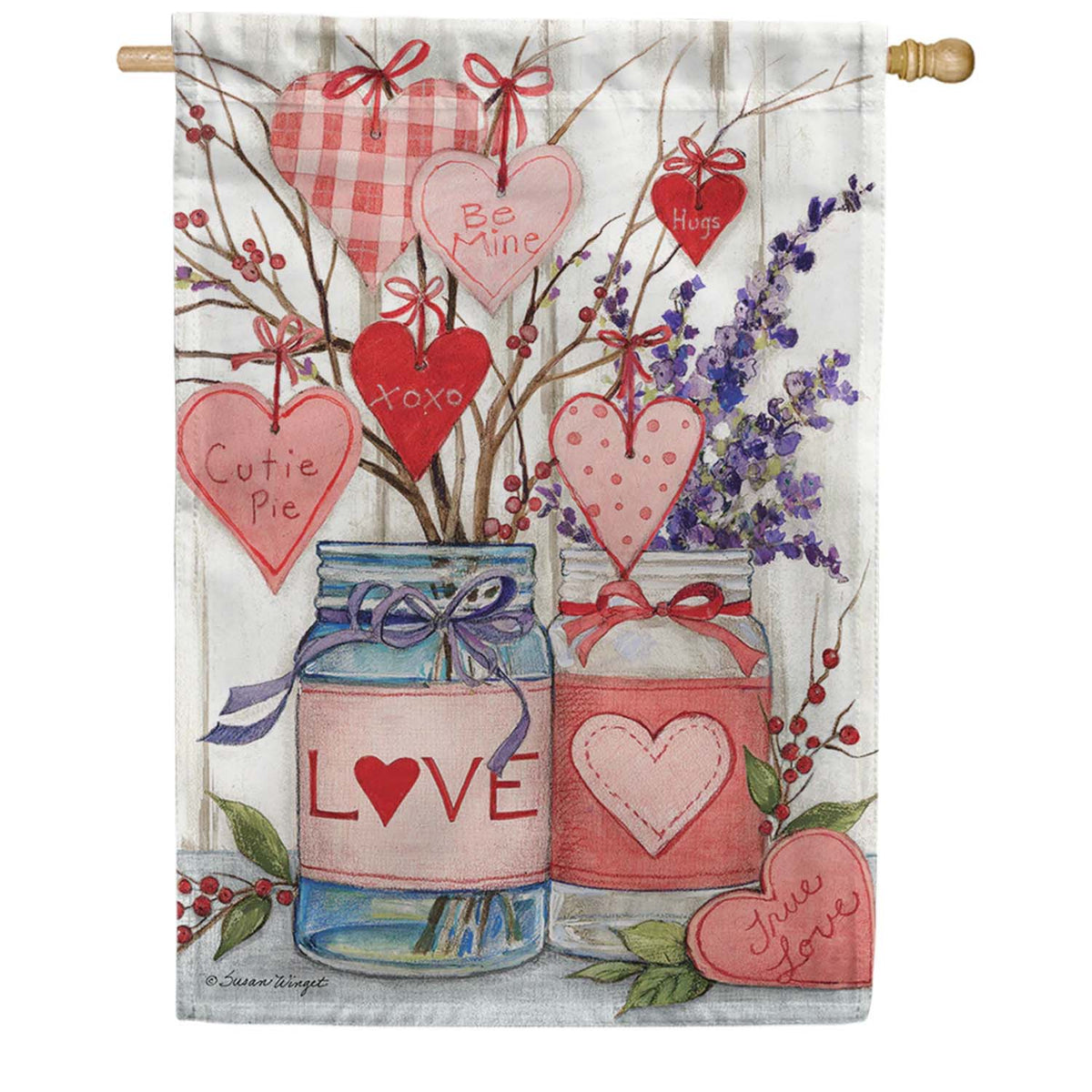 Premier Oversized House Flag - Valentine Jars