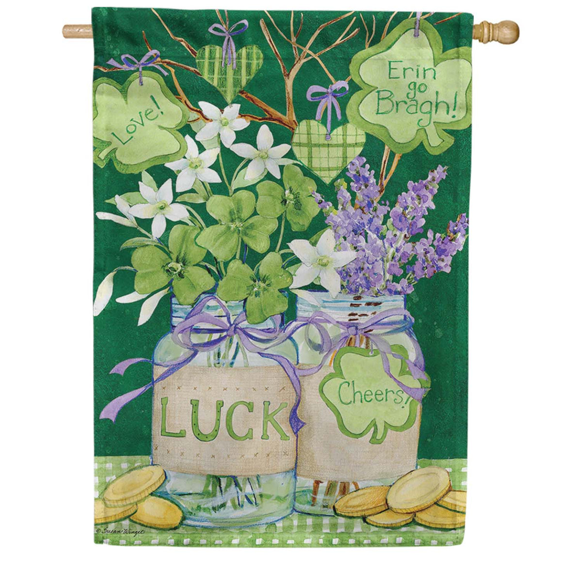 Premier Shamrock Jars Oversized House Flag