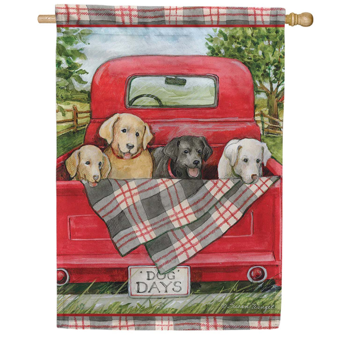 Premier Dog Days Truck Oversized House Flag