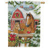 Premier Christmas Horse Barn Oversized House Flag