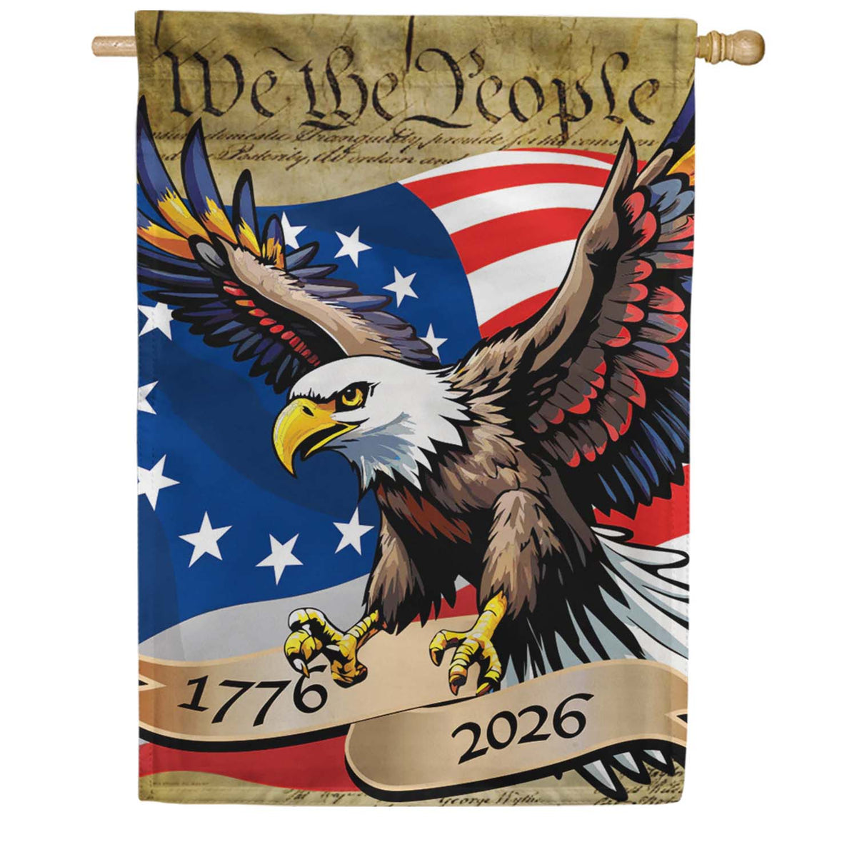 Premier Oversized House Flag - We the People Patriotic Eagle