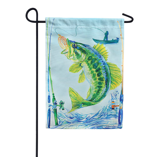 Premier Bass Fishing Illuminated Garden Flag