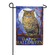 Owl and Moon PremierSoft Garden Flag