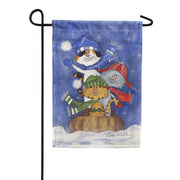Premier Sledding Friends Illuminated Garden Flag