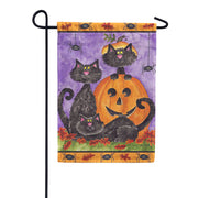 Premier Three Black Cats Brilliance Garden Flag