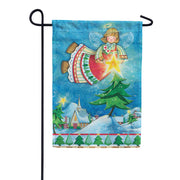 Premier Happy Christmas Angel Illuminated Garden Flag