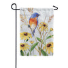 Premier Bluebird and Susies Illuminated Garden Flag