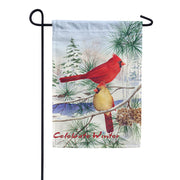 Cedar Farm Cardinals PremierSoft Garden Flag