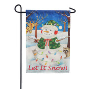 Hey Here's Snow! PremierSoft Garden Flag