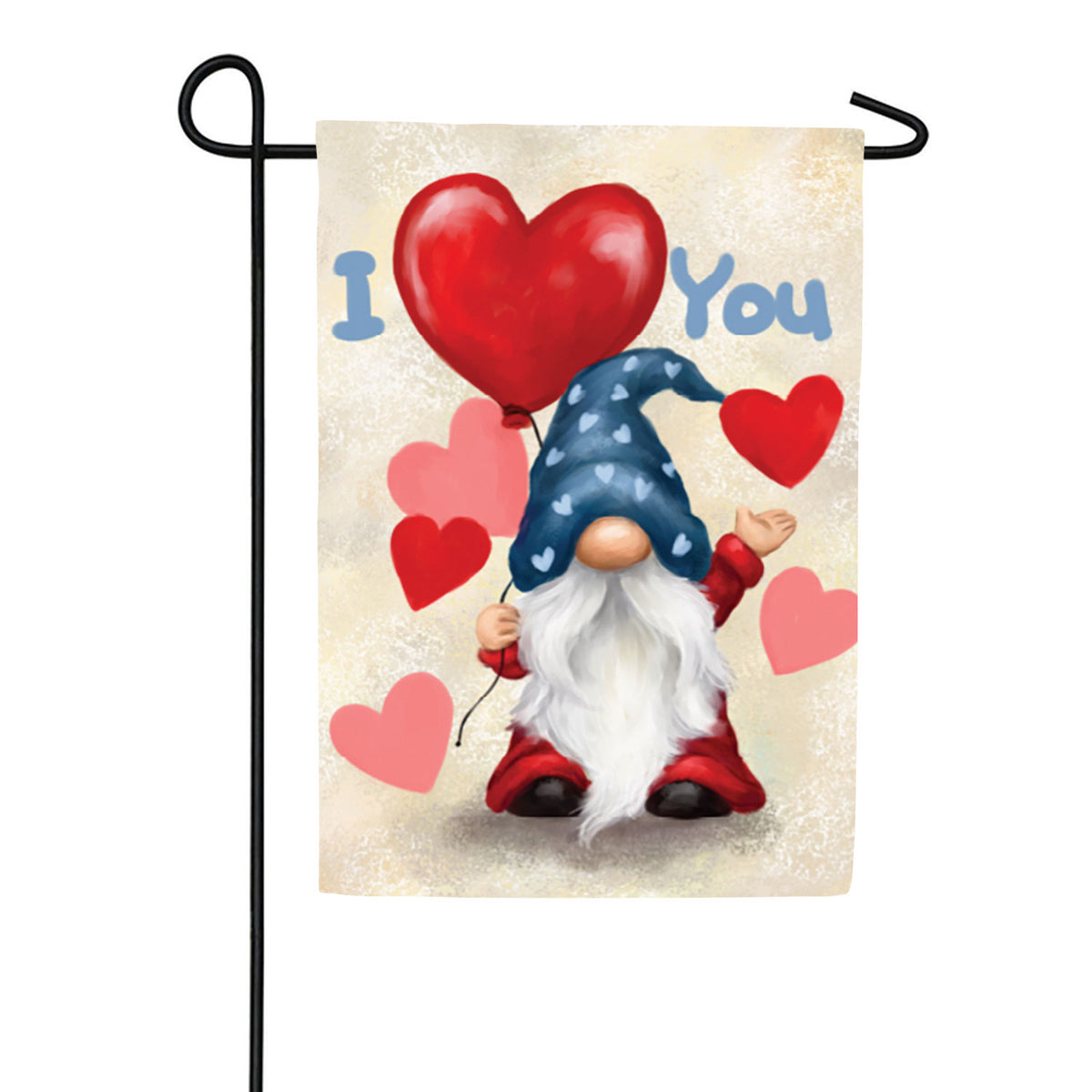 Premier Valentine Gnome Garden Flag
