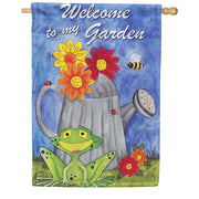 Welcome To My Garden PremierSoft House Flag