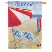 Premier Patriotic Beach Chair Illuminated House Flag