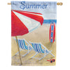 Premier Patriotic Beach Chair Illuminated House Flag