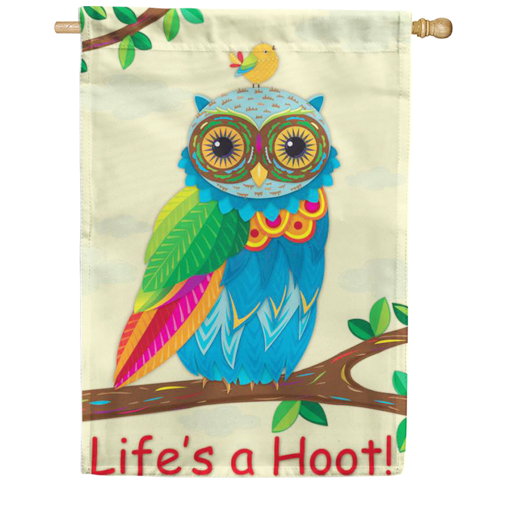 Life's A Hoot PremierSoft House Flag