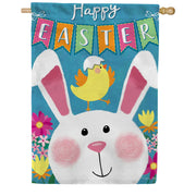 Toland Easter Bunny Banner House Flag