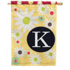 Toland Floral Monogram House Flag