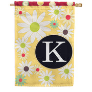 Toland Floral Monogram House Flag