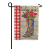 Toland Welcome Boots Garden Flag