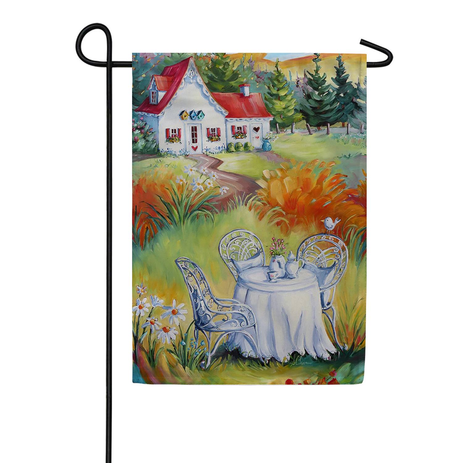 Toland Cottage Tea Party Garden Flag