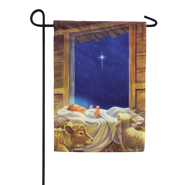 Toland Baby Jesus Garden Flag