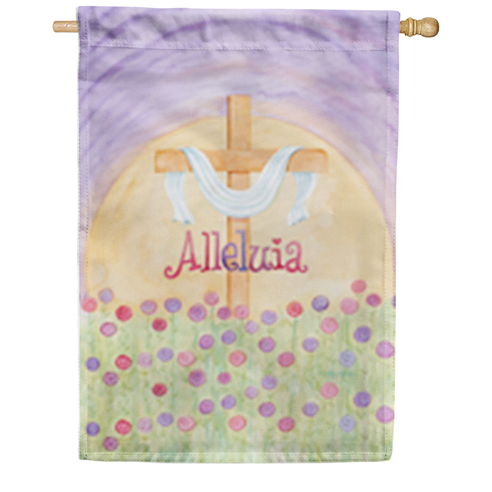 Toland Alleluia Easter House Flag